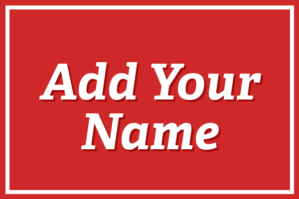 Add your name